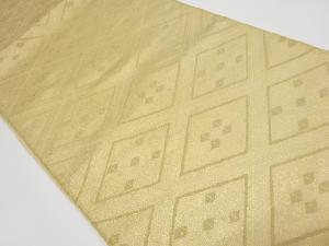 アンティーク　菱模様織出し袋帯（材料）